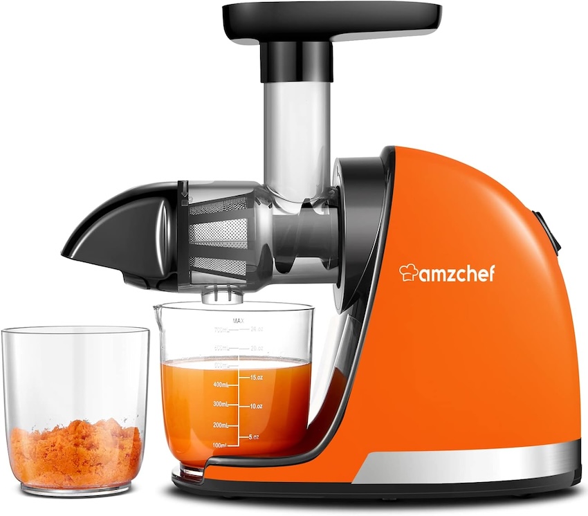 An AMZCHEF Slow Press Juicer