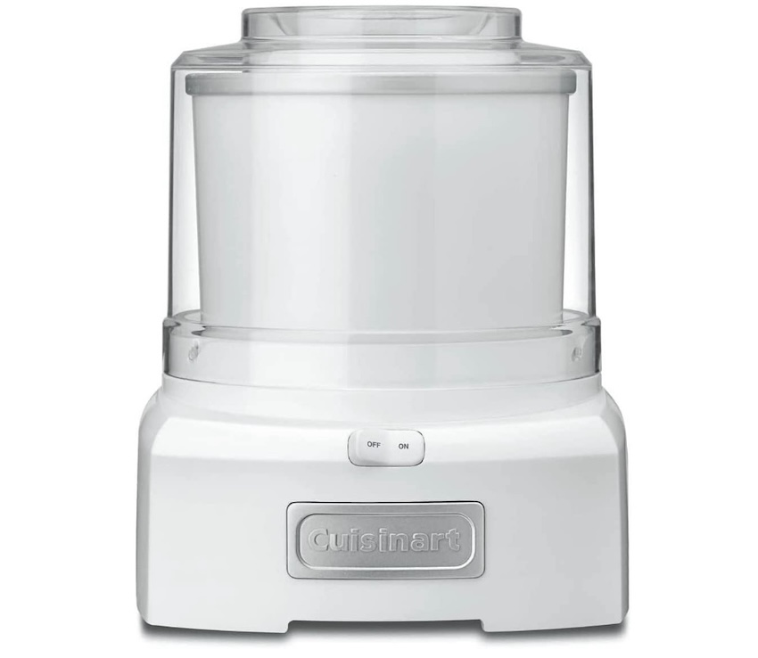 A Cuisinart ice cream maker