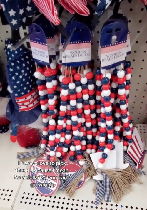 July 4th decor at Dollar Tree