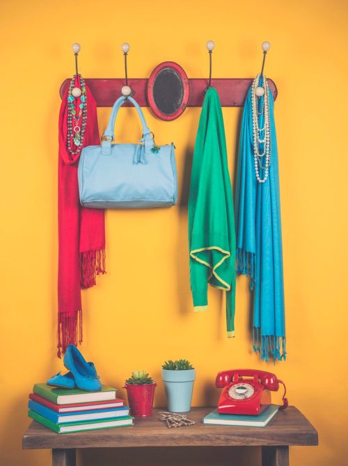 Coat Rack with Accessories