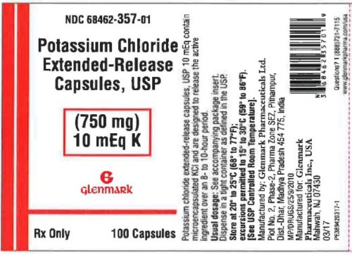 recalled potassium chloride supplements label