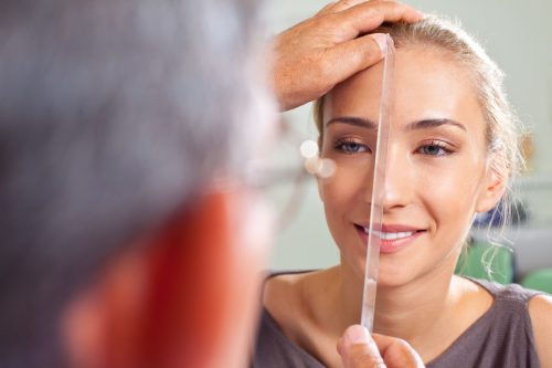 measuring face