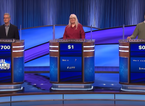 contestants on the July 17, 2024 episode of Jeopardy
