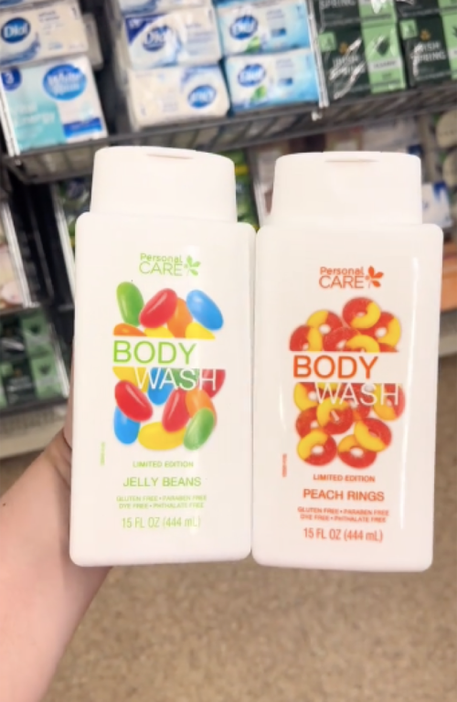 TikTok video still of Dollar Tree dupe for Native products