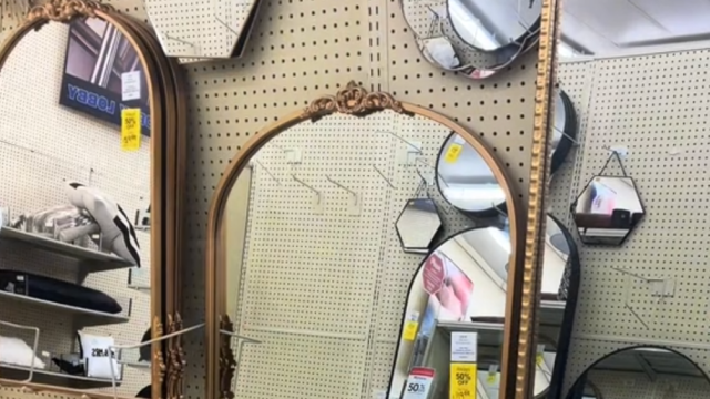bronze mirrors at Hobby Lobby