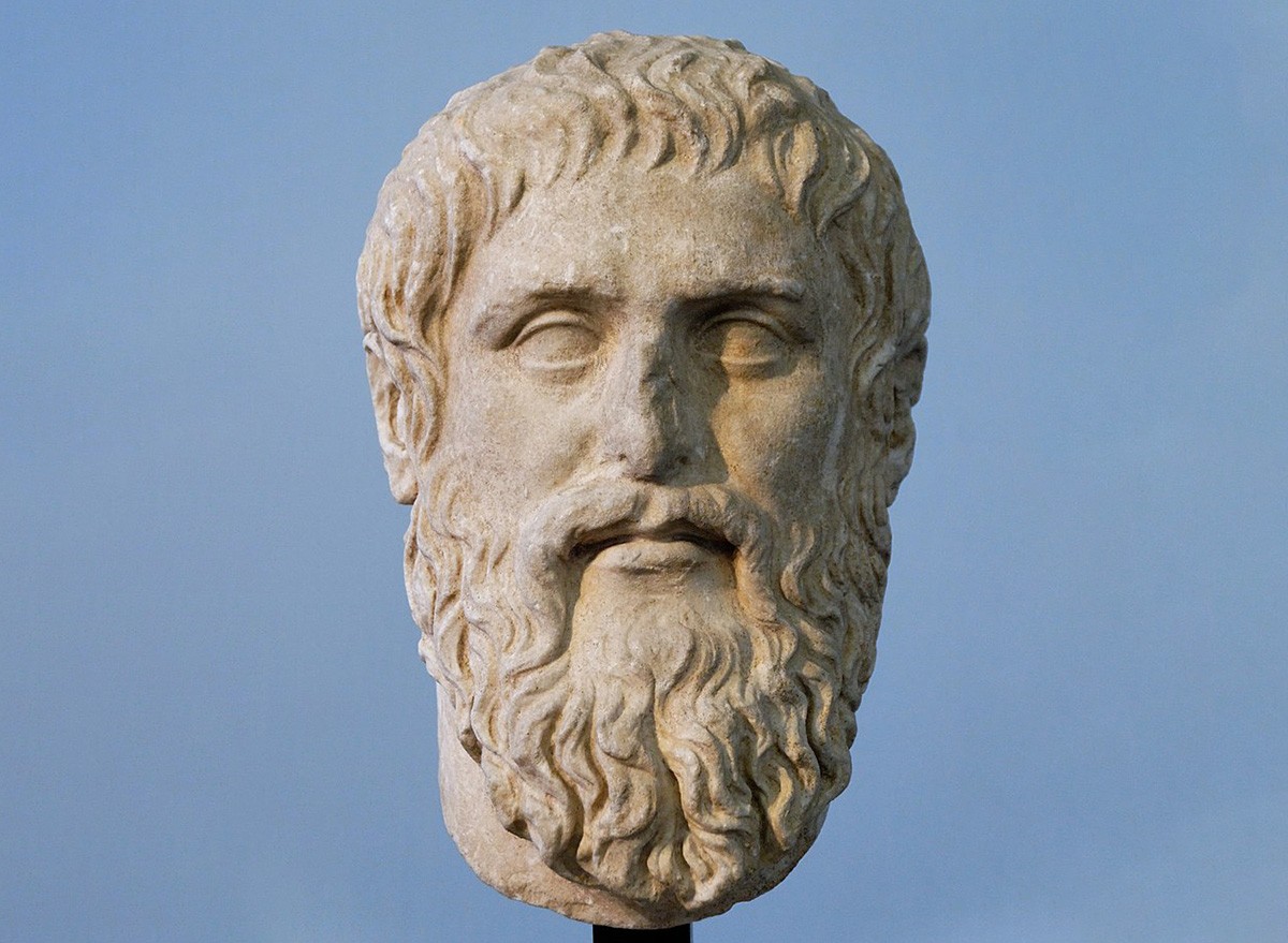 Copy of the portrait of Plato made by Silanion ca. 370 BC for the Academia in Athens.