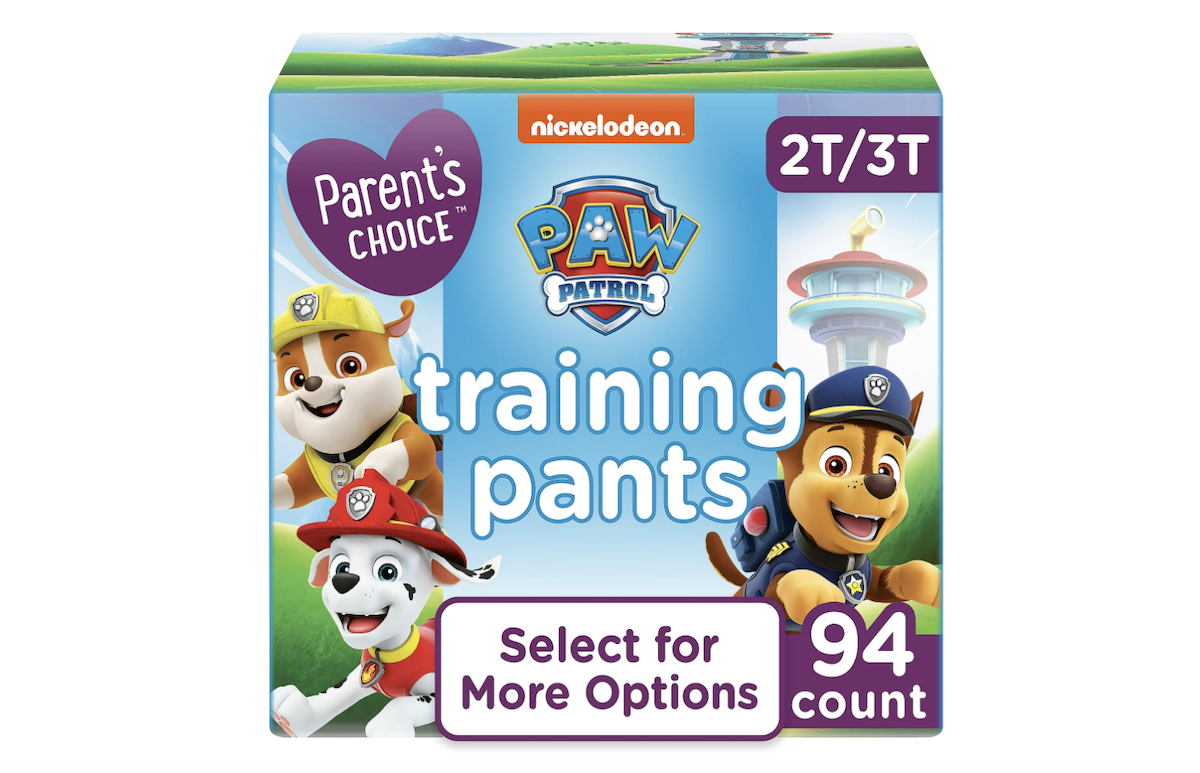 Paw Patrol training pants from Walmart's Parent's Choice brand