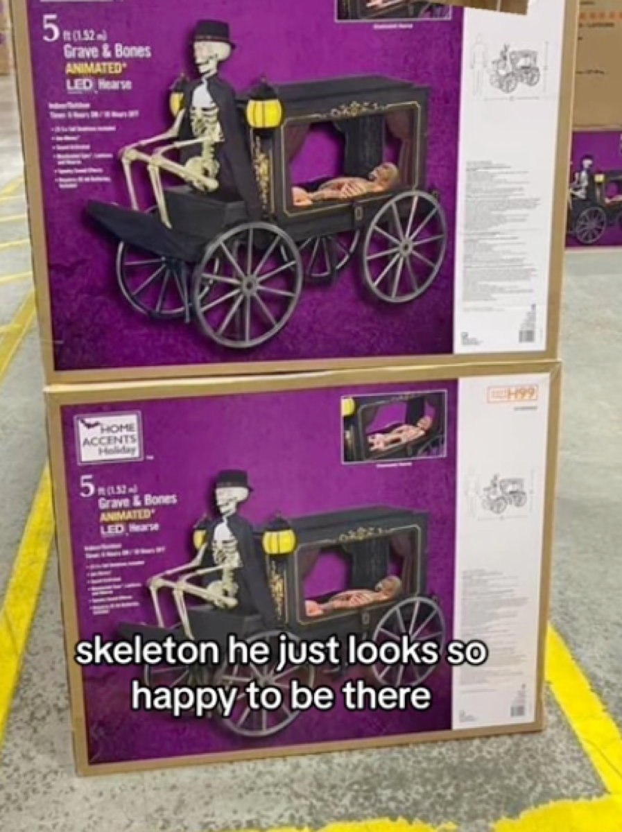 halloween hearse decoration