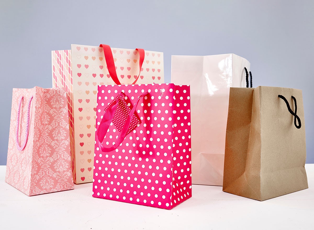 A selection of paper gift bags