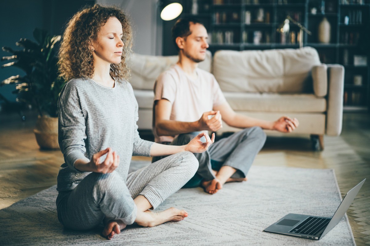 Two People Meditating