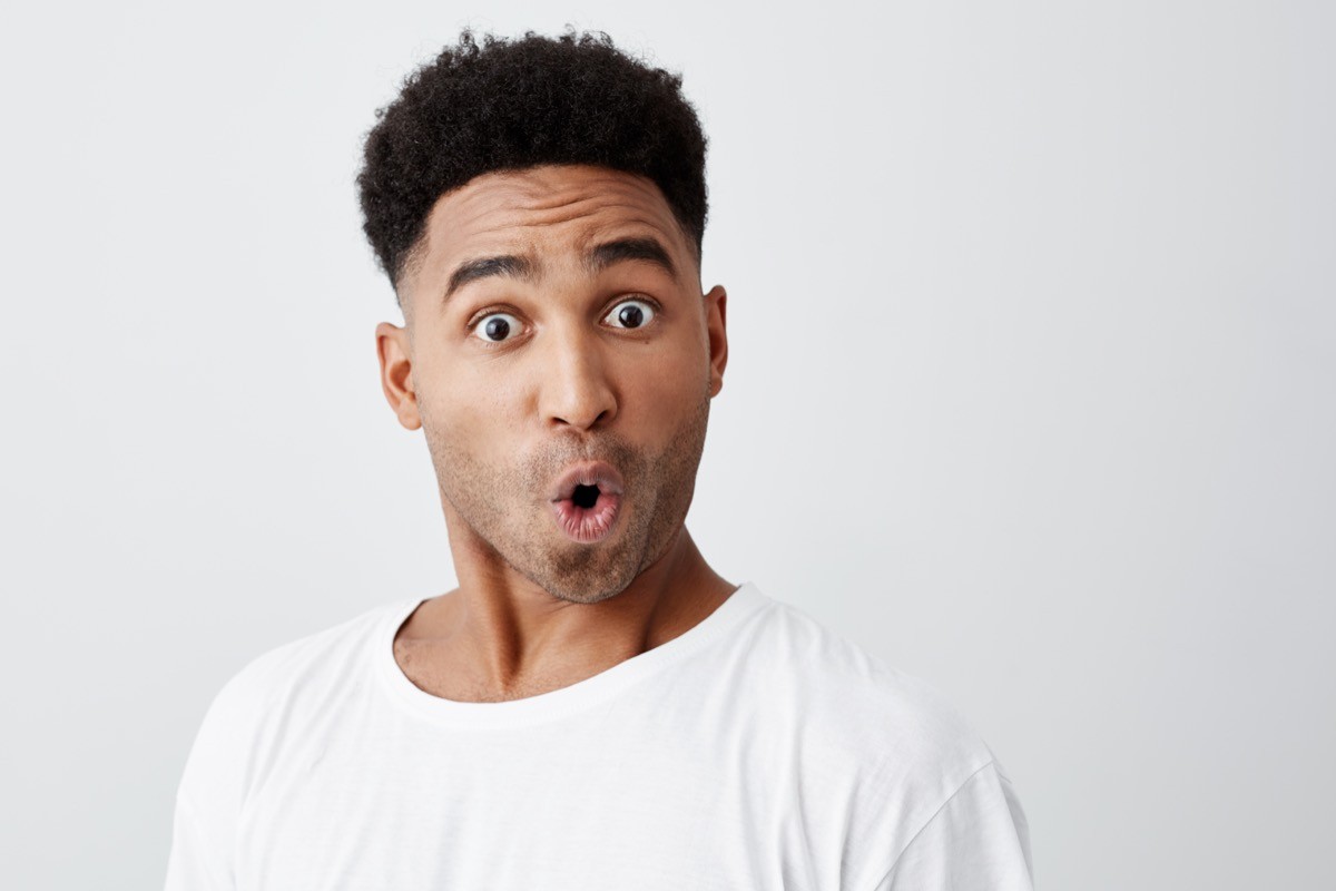 surprised man
