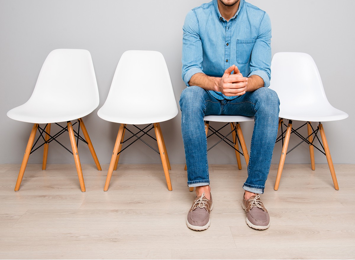 A man sitting in a chair