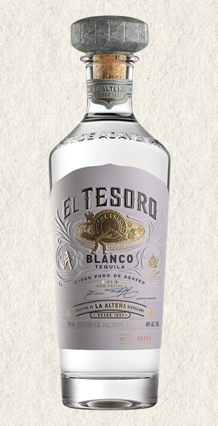 El Tesoro Bianco tequila