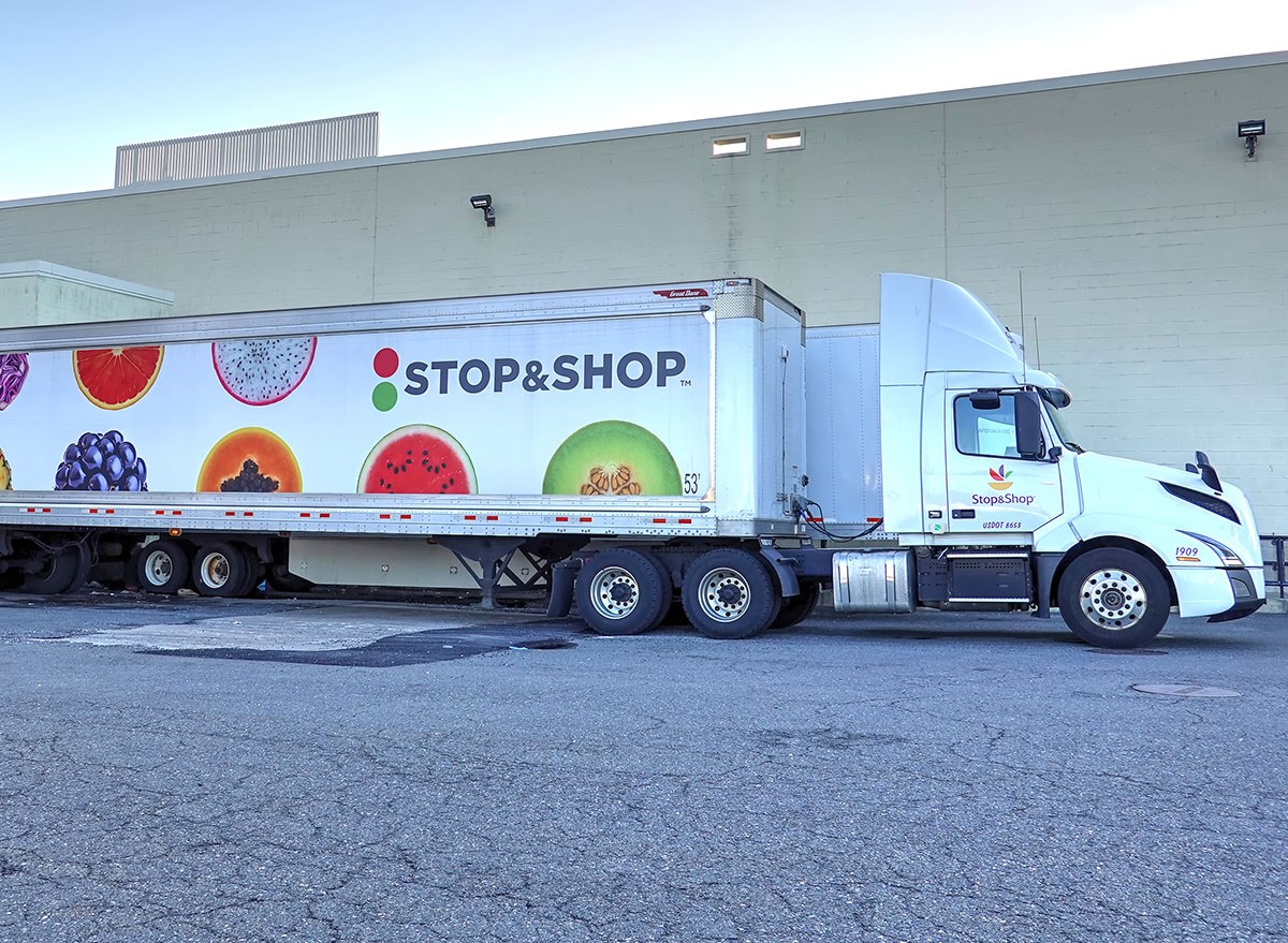 A Stop & Shop supermarket delivery truck