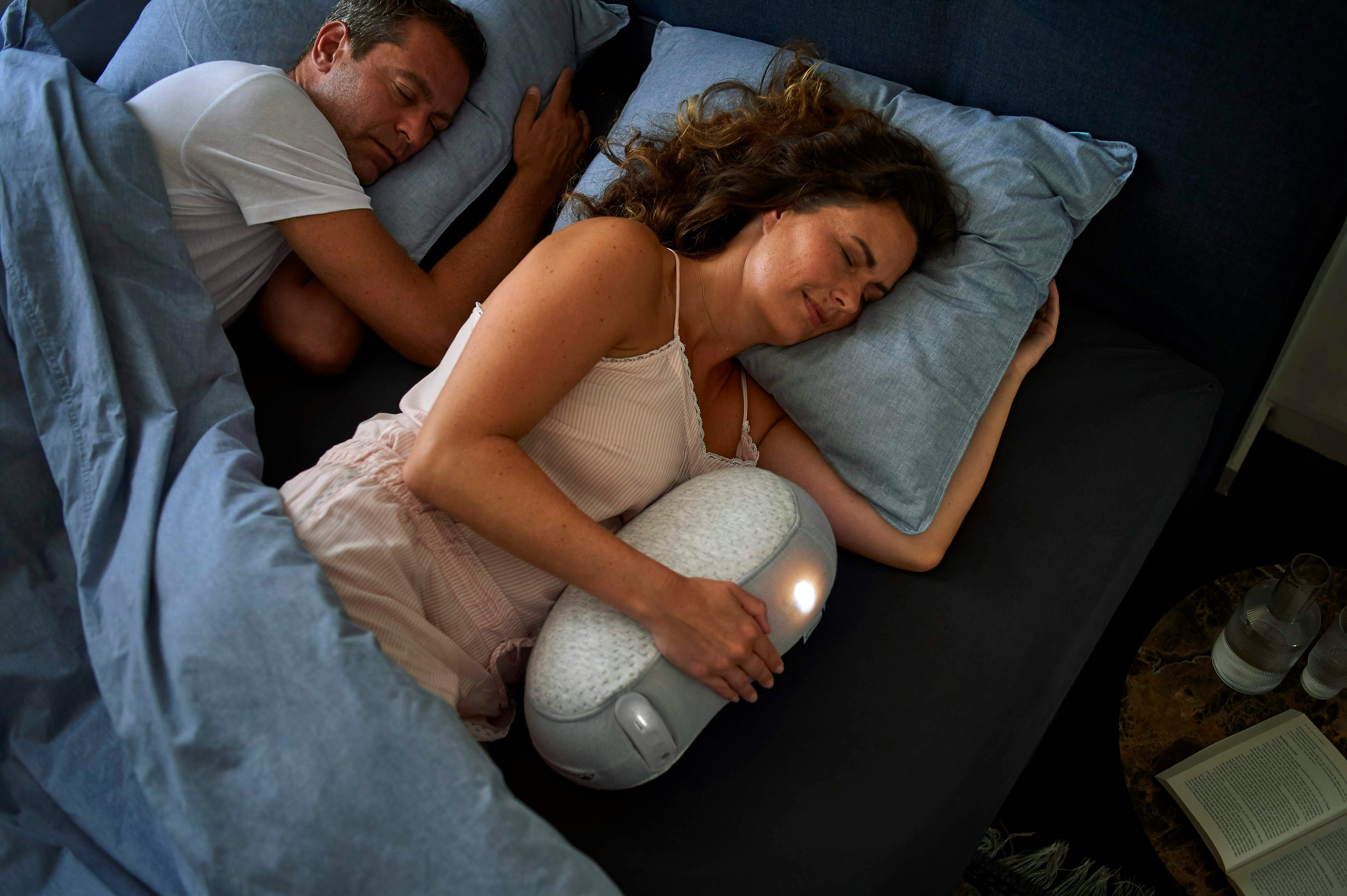 woman and man have a good night sleep to restore their energy for the next day