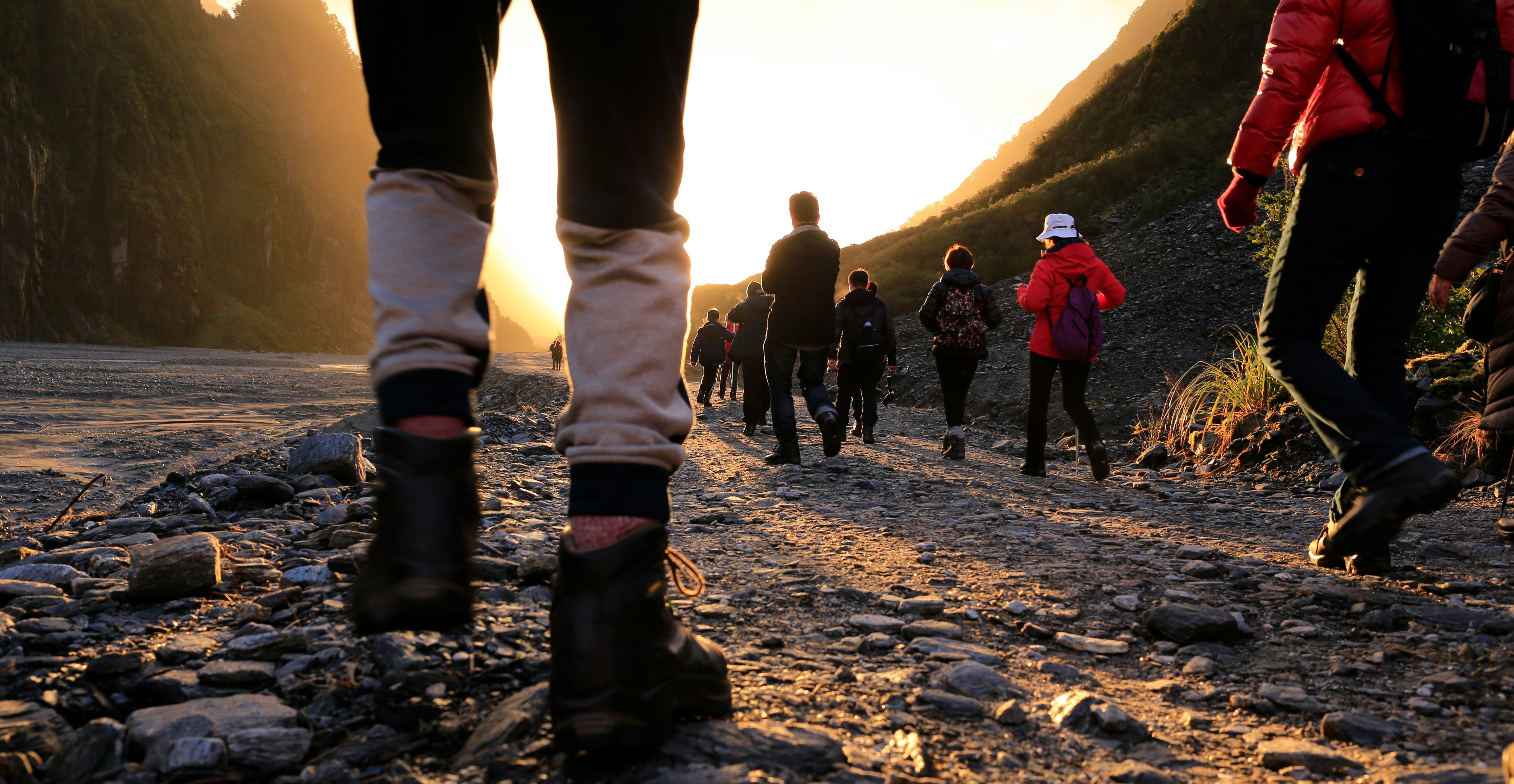 going for a walk together with friends and family is a great way to stay active