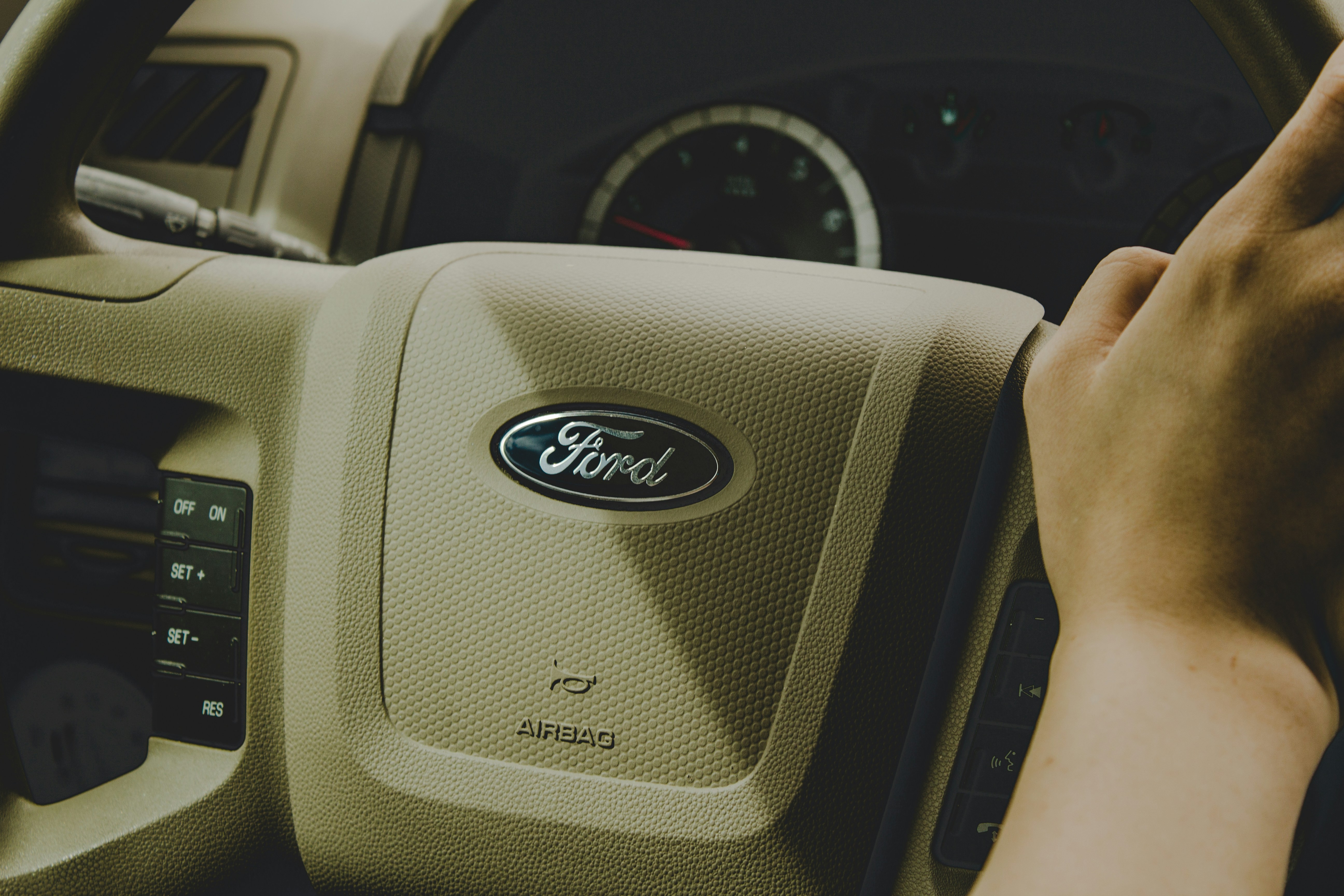 a ford steering wheel