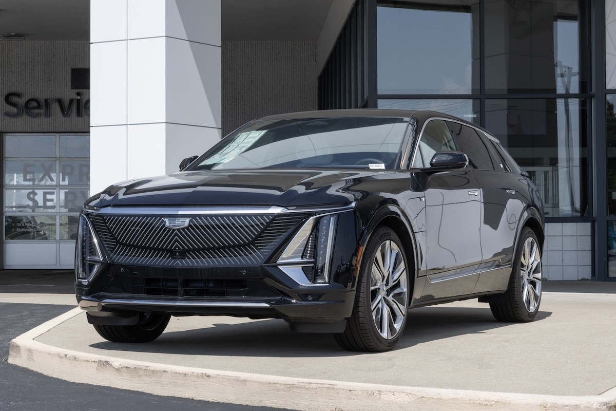 black Cadillac Lyriq