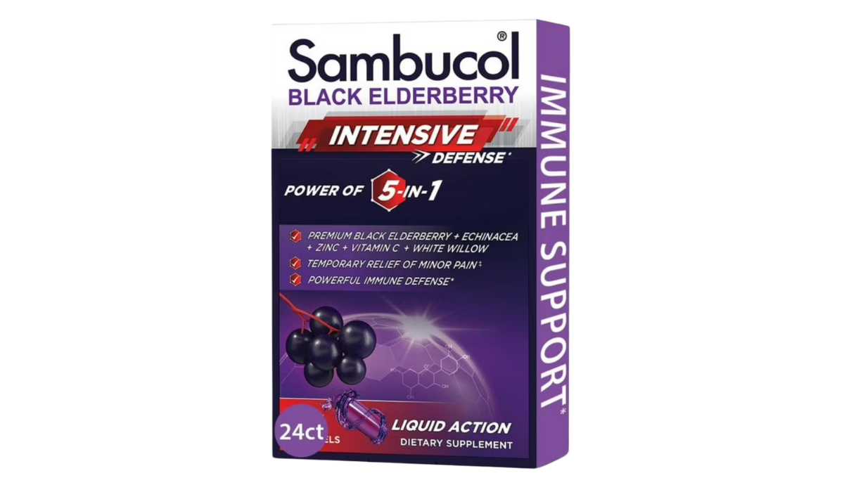 Sambucol's Black Elderberry 5-in-1 Intensive Defense Dietary Supplement