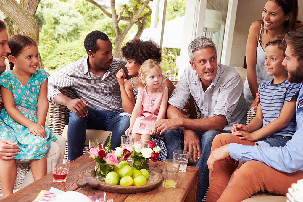 Family and friends visiting