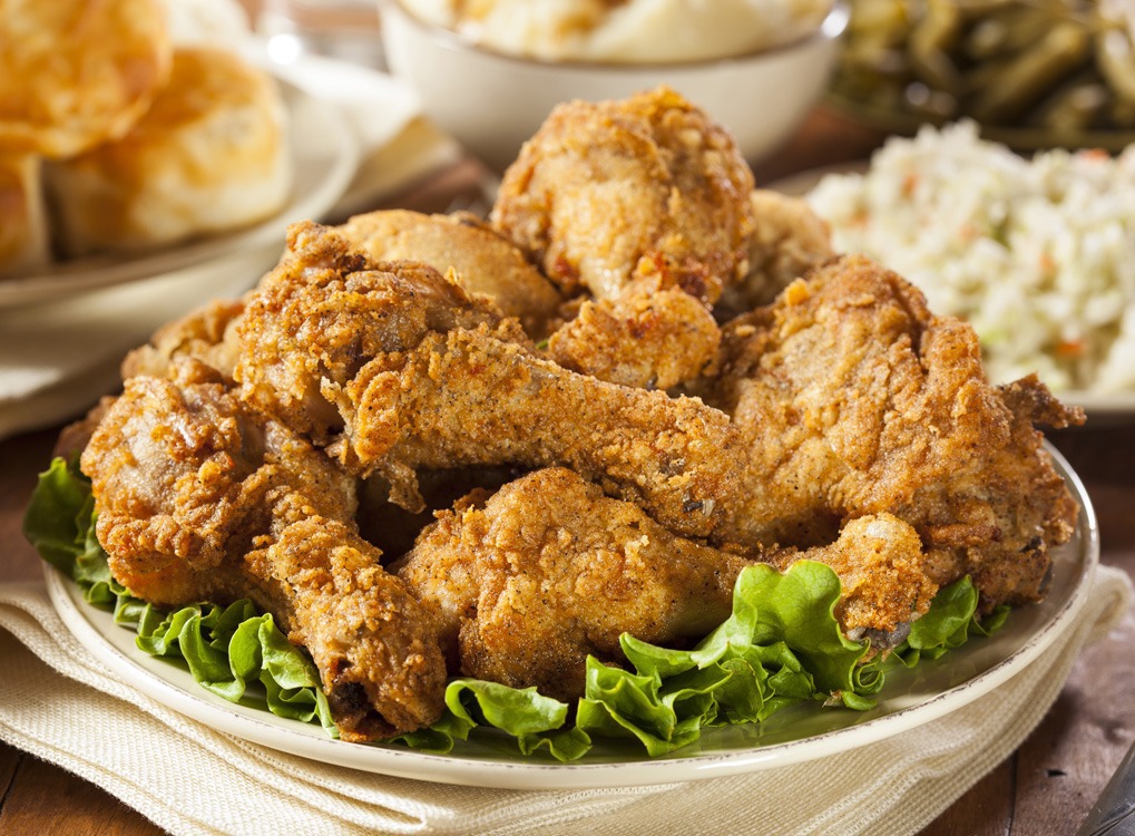 fried chicken on a table, weight loss motivation