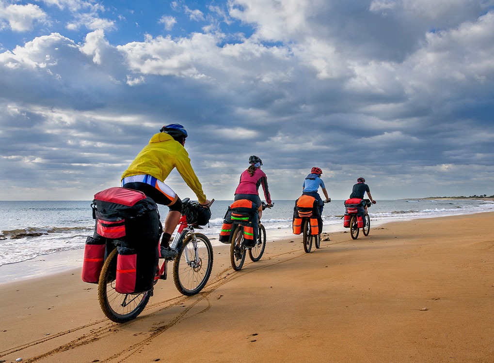 cycling along Mediterranean