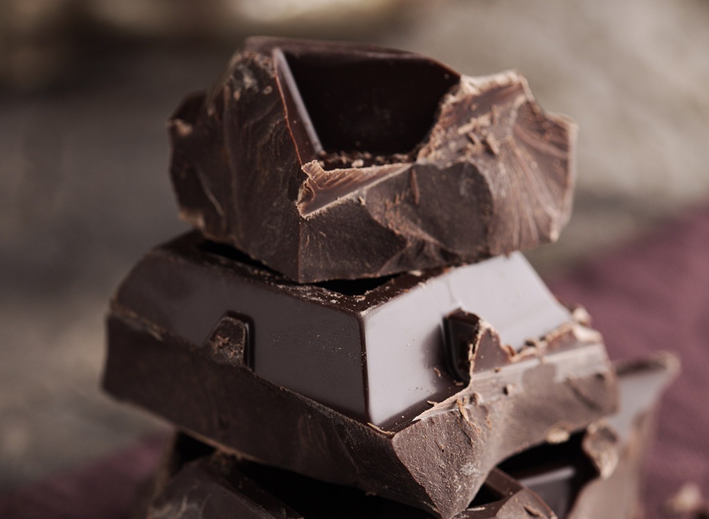 stack of chocolate pieces